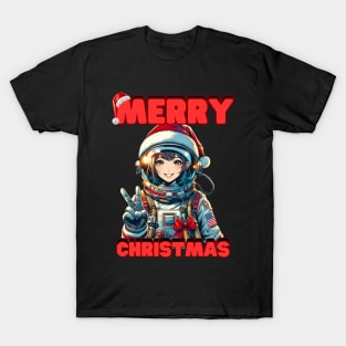 Kawaii, Anime Girl, Merry Christmas Design, Merry Christmas | Catsie Cat T-Shirt